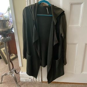 Free People Two Tone hooded cardigan